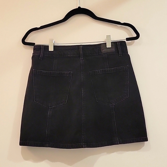 AEO Black A-line Jean Skirt - Picture 2 of 4